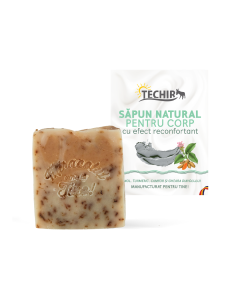 Sapun natural pentru corp cu efect reconfortant, 120 g, Techir