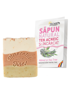Techir Sapun natural ten acneic si incarcat namol si tea tree,120 g