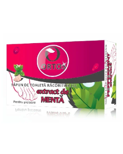 Sapun racoritor cu menta, 100g, Ortos