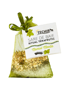 Sare de baie ritual reconfortant cu menta si namol, 63 g, Techir