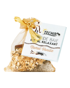 Sare de baie relaxanta cu vanilie si namol, 63 g, Techir