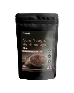 Sare neagra fina de Himalaya, 250g, Niavis 