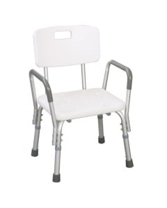 Scaun de dus din aluminiu cu manere