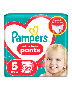 Scutece chilotel Active Baby Pants, marimea 5, 11-17 kg, 22 bucati, Pampers