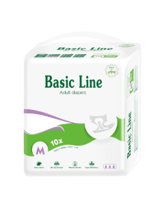Scutece pentru adulti Purple Basic Line, marime M, 10 bucati, Nateen