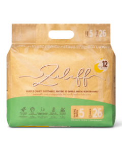 Scutece chilotel de unica folosinta din bambus, Nr. 5, +12 kg, 26 bucati, Zuluff