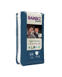 Scutece chilotel Eco, Dreamy Night, Unisex, Large, 8-15ani, 35-50kg, 10 bucati, Bambo Nature