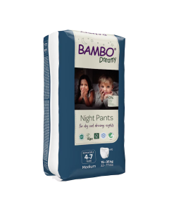 Scutece chilotel Eco, Dreamy Night, Unisex, Medium, 4-7ani, 15-35kg, 10 bucati, Bambo Nature