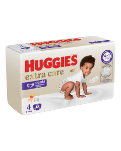 Scutece chilotel Extra Care Pants, Marimea 4, 9-14 kg, 38 bucati, Huggies 