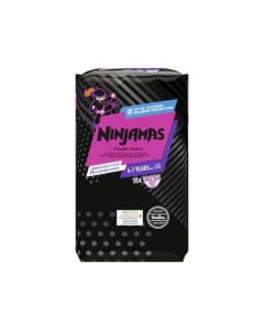Scutece chilotel pentru noapte, fetite, Ninjamas, 4-7 ani, 17-30 kg, 10 bucati, Pampers