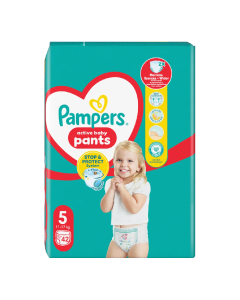 Pampers Pants Scutece chilotel Marimea 5 Junior, 12-17kg, 42 bucati