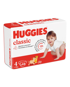 Scutece Classic Jumbo, Nr. 4, 17-18 kg, 44 bucati, Huggies
