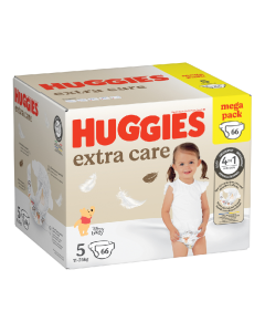 Scutece Extra Care Marimea 5, 11-25 kg, 66 bucati, Huggies