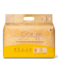 Scutece din bambus, marimea 3, 6-11 kg, 30 bucati, Zuluff