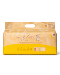 Zuluff scutece din bambus, marimea 1, 1-4 KG, 40 bucati