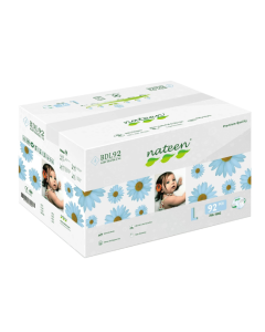 Scutece hipoalergenice Flex&Fit Premium, L, Nr.4, 8-14kg 92 bucati, Nateen