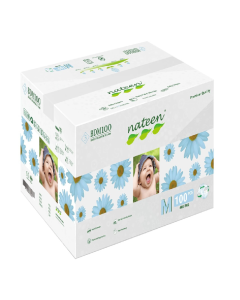 Scutece hipoalergenice Flex&Fit Premium, M, Nr.3, 6-10kg, 100 bucati, Nateen