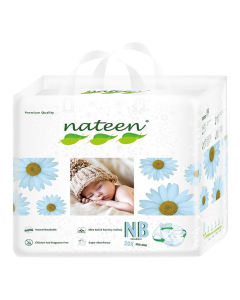 Scutece hipoalergenice Flex&Fit Premium, New Born, Nr 1, 3-5 kg, 20 bucati, Nateen