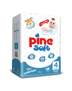 Scutece maxi Soft, 7-14 kg, 26 bucati, PINE 