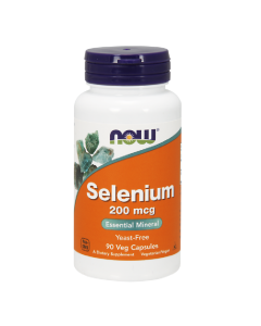 Seleniu, 200 mcg, 90 capsule vegetale, Now Foods