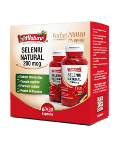 Pachet Seleniu Natural, 60+30 capsule, AdNatura