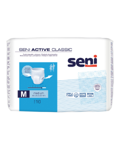Scutece tip chilot pentru adulti Active Classic Medium, 10 bucati, Seni 