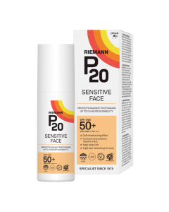 Crema de fata cu protectie solara SPF50+, Sensitive P20, 50ml, Riemann