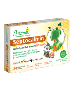 Septocalmin Iedera, Nalba-mare si Propolis, 24 drajeuri, Naturalis 