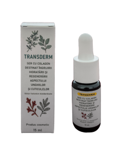 Ser colagen pentru hidratarea si regenerarea unghiilor, 15 ml, Transderm 