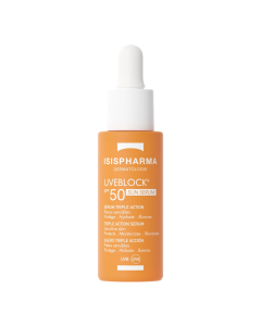 Ser cu tripla actiune si protectie solara SPF 50 Uveblock, 28 ml, IsisPharma