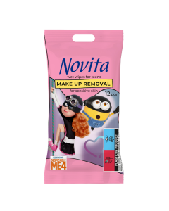 Servetele demachiante pentru adolescenti Minions, 12 bucati, Novita