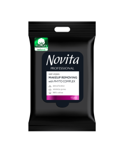 Servetele demachiante cu phytocomplex Professional, 15 bucati, Novita
