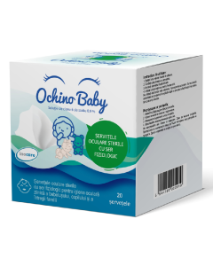 Servetele oculare sterile cu ser fiziologic Ochino Baby, 20 bucati, Inocare Pharm