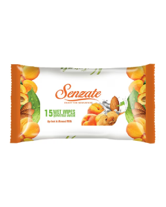 Servetele umede caise si migdale, 15 bucati, Senzate
