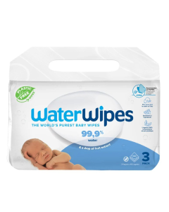 Servetele umede 3 pachete*48 bucati, 144 bucati, Water Wipes