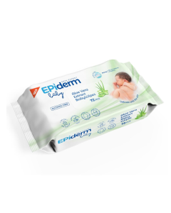 Servetele umede pentru copii cu Aloe Vera, 72 bucati, Epiderm