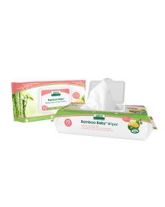 Servetele umede din fibre de bambus, 72 bucati, Aleva Naturals