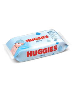 Servetele umede Pure, 56 bucati, Huggies