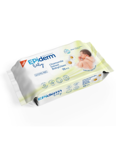 Servetele umede pentru copii cu extract de musetel, 72 bucati, Epiderm