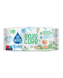 Servetele umede pentru copii Extra Care, 60 bucati, Go Wipes