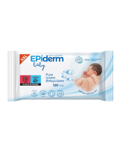 Servetele umede pentru copii, Pure Water, 120 bucati, Epiderm
