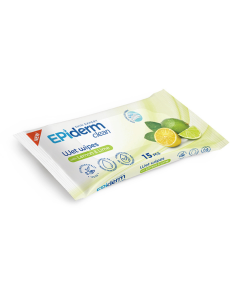 Servetele umede cu lamaie si lime, 15 bucati, Epiderm