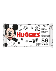 Servetele umede, Mickey Mouse, 56 bucati, Huggies