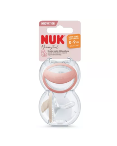 Set 2 suzete din silicon Mommy Feel, rosu, 0-9 luni, Nuk