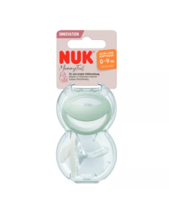 Set 2 suzete din silicon Mommy Feel, verde, 0-9 luni, Nuk