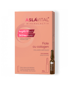 Fiole cu colagen Mineralactiv, 10 fiole*2 ml, Aslavital