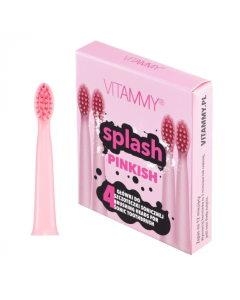 Set 4 rezerve periuta de dinti VITAMMY Splash, Roz