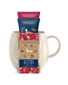 Set cadou cu cana decorativa, The Fuzzy Duck Winter, 3 piese, Baylis & Harding