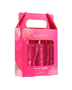Set cadou Spray-uri parfumate Tempting Trio, Sweet Vanilla&Almond Glaze, 3*100 ml, The Luxury Bathing Company