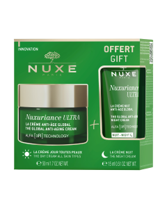 Set Crema antirid de zi, 50 ml + Crema de noapte, 15 ml Nuxuriance Ultra, Nuxe